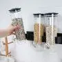 Conteneurs de Rangement pour Boîtes d'Aliments 1-2L, Seaux, Fixation Murale - Distributeur d'Épices Divers, Pot à Visser Étanchéifié avec Tasse et Base. Conteneurs de Rangement pour Boîtes d'Aliments 1-2L, Seaux, Fixation Murale - Distributeur d'Épices Divers, Pot à Visser Étanchéifié avec Tasse et Base.