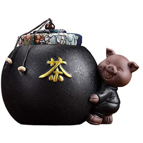 Cereal Containers Ceramic Seal Canister, Tea Storage Tank, Beautifully Decorated Containers (color : B)