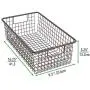 mDesign Modern Farmhouse Metal Wire Storage Organizer Bin Basket with Handles for Kitchen Cabinets, Pantry, Closets, Bedrooms, Bathrooms - 16.25" Long, 8 Pack - Bronze mDesign Modern Farmhouse Metal Wire Storage Organizer Bin Basket with Handles for Kitchen Cabinets, Pantry, Closets, Bedrooms, Bathrooms - 16.25" Long, 8 Pack - Bronze