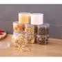 NACEO Plastic Food Storage Containers with Lids, Round Fresh-Keeping Airtight Containers, Whole Grain Storage Jar Food Storage Container Set NACEO Plastic Food Storage Containers with Lids, Round Fresh-Keeping Airtight Containers, Whole Grain Storage Jar Food Storage Container Set