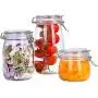 Glass Sealed Jars, Kitchen Household Grain Storage Tanks, Storage Jam/Honey/Coffee/Oatmeal