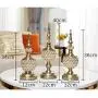 Sevenmore Living Room Decoration Metal Glass Fruit Tray Storage Jar Handicraft Crystal Candy Jar (A:1234CM)
