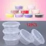 Slime Storage Containers, Jiayit 12 Pack Floam Beads Containers Foam Ball Storage Cups Containers for Slime Beads, Leakproof Clear Plastic Storage Slime with Lids