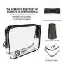 Travel Bottles & TSA Approved Toiletry Bag Set, Travel Size Toiletries & Accessories Kit, Travel Containers/Jars, Silicone Bottle, Travel Size Toothpaste, Clear Toiletry Bag, Leak Proof for Liquids
