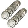 Trellis + Co. 316 Stainless Steel Wide Mouth Mason Jar Lids/Tops | For Pickling, Canning, Storage, Dry Goods - Durable & Rustproof (6 Pack)