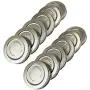 Trellis + Co. 6er Pack Edelstahl 316 Wide Mouth Mason Jar Deckel/Kappen | Für Einmachen, Konservieren, Lagerung, Trockenwaren – Robust & Rostfrei