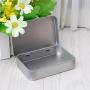 Milue Small Metal Tin Silver Flip Storage Box Case Organizer For Money Coin Candy Key (02#)