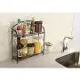 VANRA Spice Rack Kitchen Countertop Spice Stand Holder Jars Storage Organizer Shelf Rack (Black, 2 Tier) VANRA Spice Rack Kitchen Countertop Spice Stand Holder Jars Storage Organizer Shelf Rack (Black, 2 Tier)