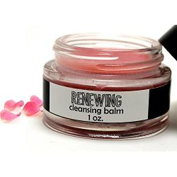 Badgerface Rose Essential Oil Cleansing Balm Night Cream Face Moisturizer and Anti-Aging Wrinkle Treatment for Men and Women With Vitamin E and Ylang Ylang, 1-ounce Jar