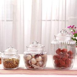 Glass Sealed Jars, Moisture-Proof Kitchen Food Containers, Storage Kimchi/Walnut/Cereal/Oatmeal