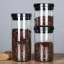 WH- 4 Sets Beans Sealed Glass Jar Storage Tank Nut Snack Food Storage Milk Cans Tea Caddy