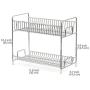 2-Tier Standing Rack EZOWare Kitchen Bathroom Countertop Storage Organizer Shelf Holder Spice Rack