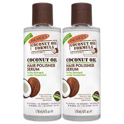 Palmers Coconut Oil Formula Hair Polisher Serum, 6 Ounces (Pack of 2)