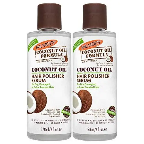 Palmers Coconut Oil Formula Hair Polisher Serum, 6 Ounces (Pack of 2) Palmers Coconut Oil Formula Hair Polisher Serum, 6 Ounces (Pack of 2)