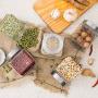 Glass Sealed Jars, Moisture-Proof Kitchen Food Containers, Storage Of Spices/Cereals/Flower Tea