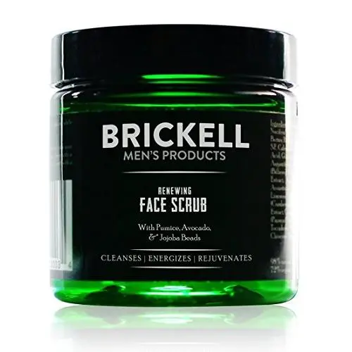 Brickell Mens Renewing Face Scrub for Men, Natural and Organic Deep Exfoliating Facial Scrub Formulated with Jojoba Beads, Coffee Extract and Pumice, 4 Ounce, Scented Brickell Mens Renewing Face Scrub for Men, Natural and Organic Deep Exfoliating Facial Scrub Formulated with Jojoba Beads, Coffee Extract and Pumice, 4 Ounce, Scented