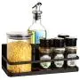 Magnetic Spice Rack Organizer Single Tier Refrigerator Spice Storage Shelf, Easy to Install the Side of Refrigerator Can Hold spices, Jar of Olive Oil, Cooking Oils, Salt, Pepper, Small Things Magnetic Spice Rack Organizer Single Tier Refrigerator Spice Storage Shelf, Easy to Install the Side of Refrigerator Can Hold spices, Jar of Olive Oil, Cooking Oils, Salt, Pepper, Small Things