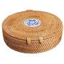 Chinese Style Handmade Tea Storage Box Rattan Basket Dessert Container Case