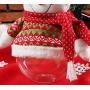 Christmas Candy Jar with lid (snowman)