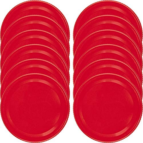 Southern Homewares SH-10235-S12 Set of 12 Red Mason Jar Small Mouth Size Leak Proof Silicone Seal Festive Colored Kids Fun Lids, Onesize,