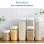 Cereal Storage Containers Dispenser Cookie Jar Plastic with Lids Airtight Bpa Free Large, Food Storage Containers for Kitchen Pantry Organization Canister Candy Bulk, 500mL/800mL/1.5L