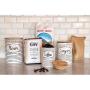 Everyday Coffee Sugar Flour 3 Piece Canister Set White/Black Black Porcelain