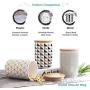 Food Storage Containers with Lids Airtight Bpa Free Large, Ceramic Pottery Cereal Containers Canister Cookie Jar for Kitchen Pantry Organization Candy Bulk, 500mL (Color : STYLE-1)
