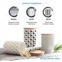 Food Storage Containers with Lids Airtight Bpa Free Large, Ceramic Pottery Cereal Containers Canister Cookie Jar for Kitchen Pantry Organization Candy Bulk, 500mL (Color : STYLE-1)