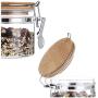 Glass Sealed Jars, Moisture-Proof Kitchen Food Containers, Storage Of Spices/Pasta/Oatmeal/Coffee Beans