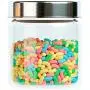 Home Intuition Round Glass Canister Set with Stainless Steel Lids, 4 Pieces Home Intuition Round Glass Canister Set with Stainless Steel Lids, 4 Pieces