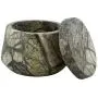 ShalinIndia Handmade Forest Brown Storage Box - Marble - 4 inches by 3 inches - Perfect as a Spice Jar with Lid or Small Office Supplies (Forest Brown) ShalinIndia Handmade Forest Brown Storage Box - Marble - 4 inches by 3 inches - Perfect as a Spice Jar with Lid or Small Office Supplies (Forest Brown)