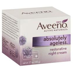 Aveeno Absolutely Ageless Restorative Night Cream Facial Moisturizer with Antioxidant-Rich Blackberry Complex, Vitamin C & E, Hypoallergenic, Non-Greasy & Non-Comedogenic, 1.7 fl. oz (Pack of 2)