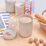 UPKOCH Wheat straw canister sealed food storage jar food container for cereal grain nut tea spice