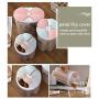 Homespace 3 Pack Food Storage Containers with Lid, Petal Sealed Tank Dry Goods Food Storage Box Household Transparent Plastic Kitchen Grains Sealed Storage Jar