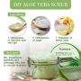 SKYMORE Facial Aloe Mask,Natural Pure Aloe Vera Gel, Soothing & Moisture Aloe Vera Foam Cleanser, Sunburn, Dry Skin, Facial Moisturizing- 220 g, 7.76 fl.oz