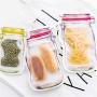 15 Pieces Jar Zipper Bags ORNOOU Food Storage Snack Sandwich Ziplock Bags Reusable Airtight Seal Bag