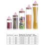 Transparent Glass Jars Seal Jars Grains Storage Bottles Spice Jar Kitchen Storage Cans Kitchen Storage Organization,Zg-B3-6.5X18