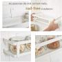 Spice Rack Wall Mount Holder Single Self Adhesive Herb Storage Steel Jar Organizer Saves Space Container For Kitchen Bathrooms Cabinet Cupboard White Cabinet Storage (Size : B)