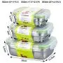 Food Storage Containers Set with Lids 3 Pack Meal Prep Containers Stainless Steel Kitchen Storage Box Airtight Leak Proof Easy Snap Lock Metal Container Set for Kitchen Use Food Storage Containers Set with Lids 3 Pack Meal Prep Containers Stainless Steel Kitchen Storage Box Airtight Leak Proof Easy Snap Lock Metal Container Set for Kitchen Use