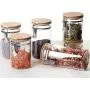 UPKOCH Glasbehälter Lebensmittel Aufbewahrungskasten mit Dichtungslids Dichtungsvorrichtung Glasbehälter für Lebensmittel 800 ml (Transparent)