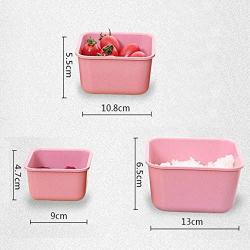 WANGLX ST Storage Tank Three-Piece Plastic Sealed Cans Grain Storage Box Kitchen Food Storage Jar for Serving Tea, Coffee, Spice,Flour, Sugar, Cereals, Leakproof and More