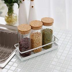 ZGXY Spice Rack Food Corner Storage Kitchen Container Organizer for Spices, Condiments, Baking Supplies-P