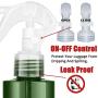 Empty Spray Bottles 7 oz - Spray Bottle For Hair With On-Off Control - UV Protection - For Taming Pets, Hair styling, Watering Plants, Perfumes & Cleaning Products (2 Pack) -Green