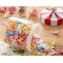 Glass Carousel Storage Jar Seal Can Canister with Lid, Kitchen Glassware Food Beverage Preserving Container Serving Candy, Cookie, Rice, Spice, Milk Powder, Sugar, Nuts, Tea, Container (S)