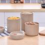 One-Pine Environmentally Friendly Wheat Straw Food Storage Jar with Sealed Lid and Pull Ring,800ml Food Storage Canister Container for Tea Sugar Coffee Bean Nuts Grain