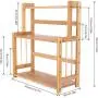 Étagère à épices en bambou, pots à épices, organiseur de comptoir, étagère réglable 3 niveaux pour cuisine, salle de bain, chambre. Étagère à épices en bambou, pots à épices, organiseur de comptoir, étagère réglable 3 niveaux pour cuisine, salle de bain, chambre.