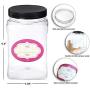 48 Oz Plastic Storage Jars with Lids Pack of 3 - Large Clear Empty 48 Oz Containers - Square Food Grade Air Tight with Easy Grip Handles - BPA Free Multi Purpose Jar