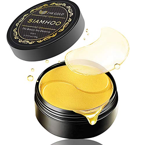 Gabbay Under Eye Patches 24k Gold Collagen Eye Mask Dark Circles Under Eye Treatment Eye Mask for Puffy Eyes Anti-Wrinkle Gel Pads 30 Pairs