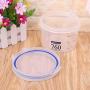 RUZYY Airtight Plastic Kitchen Food Container Seal Pot Cereal Grain Bean Rice Storage Snacks Box Canister Jar 760ml/1150ml/1500ml - 1150ml