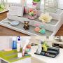 MC Home Kitchen Pantry 3-Tier Cabinet Organizer Storage Shelf Spice Jar Rack White